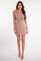 BLAISE dark nude jacket dress by Illuminate