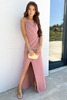 DONNA dusty pink maxi dress by Illuminate