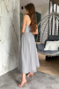 ESTELLA midi tulle gray dress