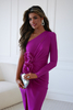 Klarissa maxi dress with fuchsia roses