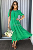 ELIA green viscose dress by Illuminate