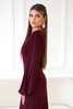 PATRICIA burgundy maxi dress