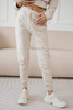 CHILL beige linen sweatpants by Illuminate