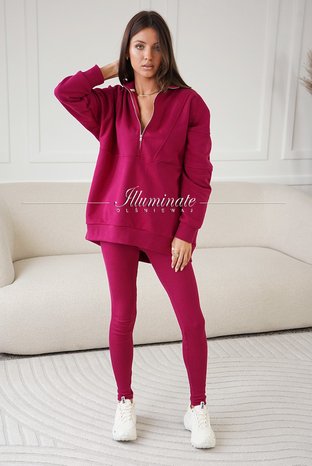 COMFY magenta bluza dresowa by Illuminate