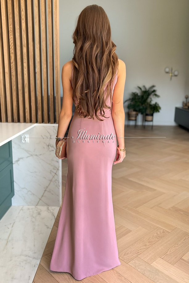 DONNA dusty pink maxi dress by Illuminate