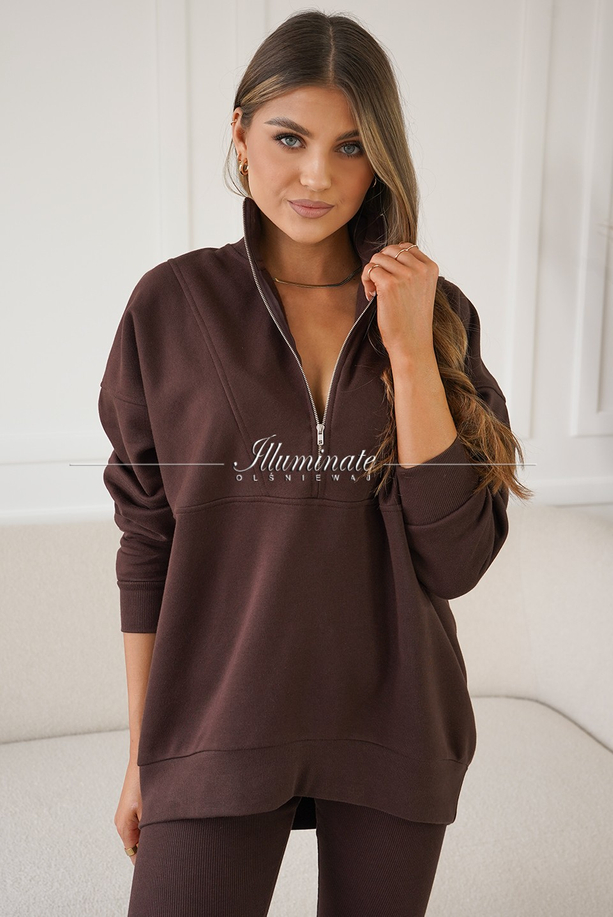 COMFY brązowa bluza dresowa by Illuminate