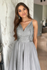 ESTELLA midi tulle gray dress