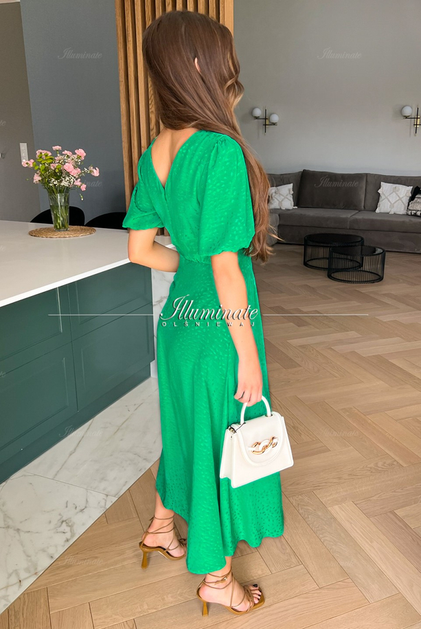 ELIA green viscose dress by Illuminate