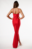 KYLIE red fitted maxi dress