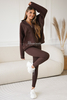 COMFY brown ribbed leggings by Illuminate