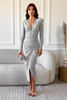 LIYA silver midi dress