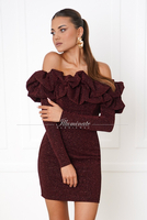 GINA burgundy short dress