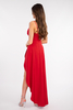 LOVE red asymmetric long dress