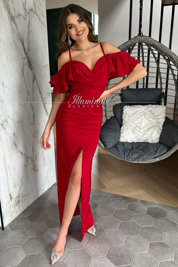 FLORENCE red maxi dress