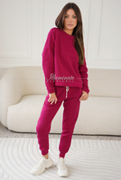 CHILL magenta bluza dresowa by Illuminate