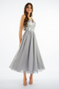 ESTELLA midi tulle gray dress