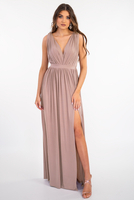 VALERIA nude maxi dress