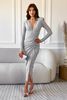 LIYA silver midi dress