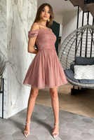 BETTY tulle caramel dress