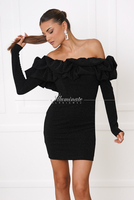 GINA black short dress