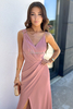 DONNA dusty pink maxi dress by Illuminate