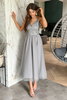 ESTELLA midi tulle gray dress