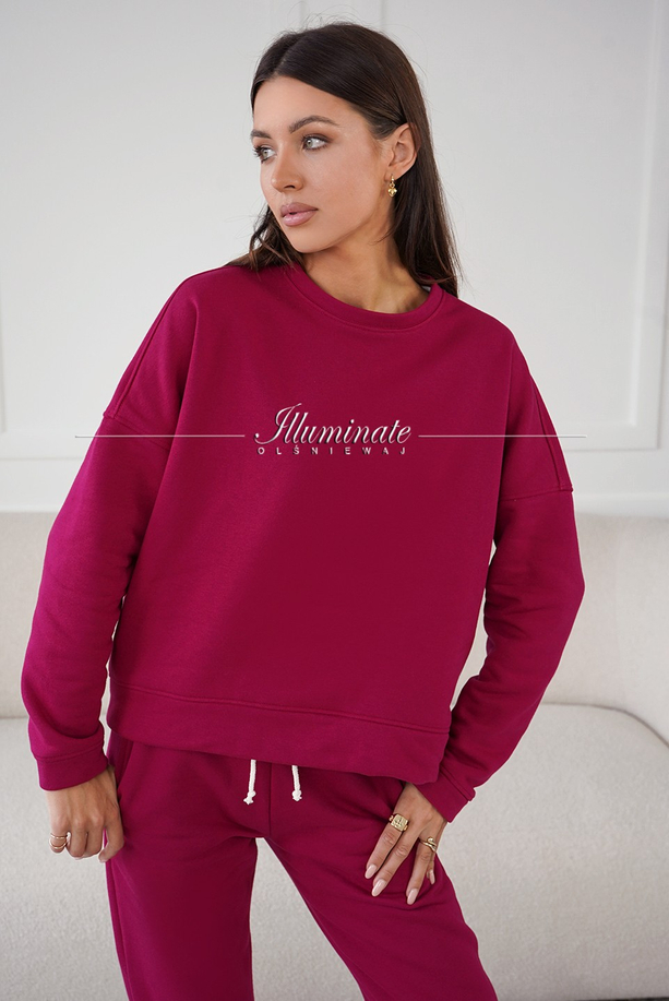 CHILL magenta sweatshirt by Illuminate