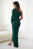 GRACE bottle green maxi dress 