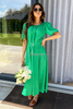 ELIA green viscose dress by Illuminate