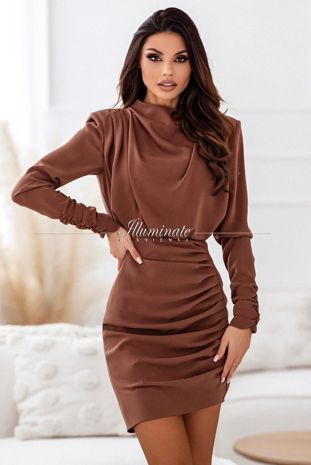 SHIRA brown dress by Illuminate