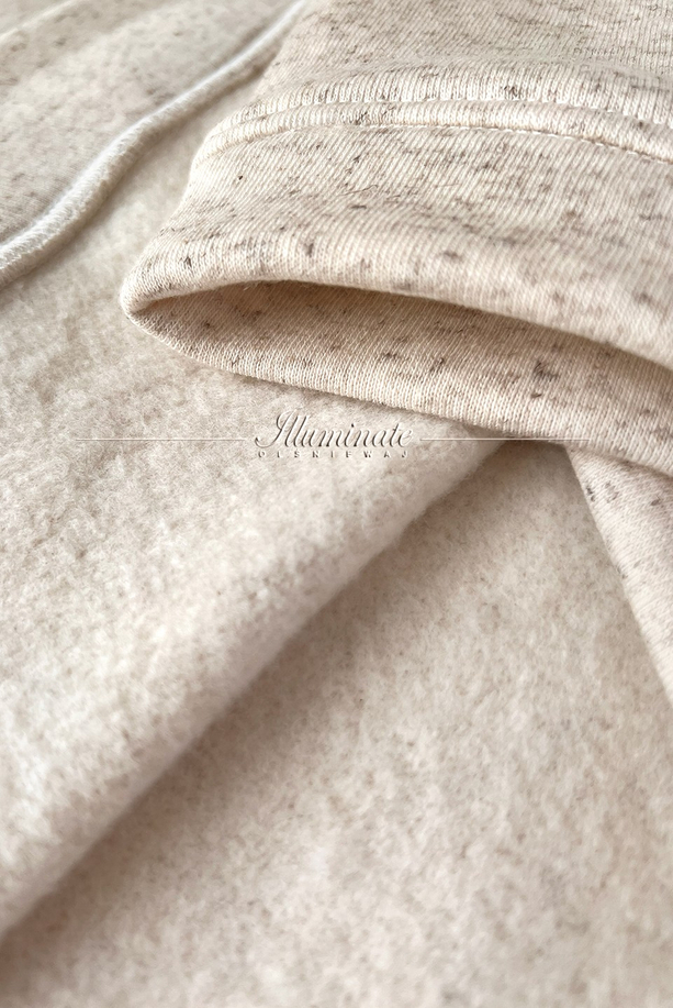 CHILL beige linen sweatshirt by Illuminate