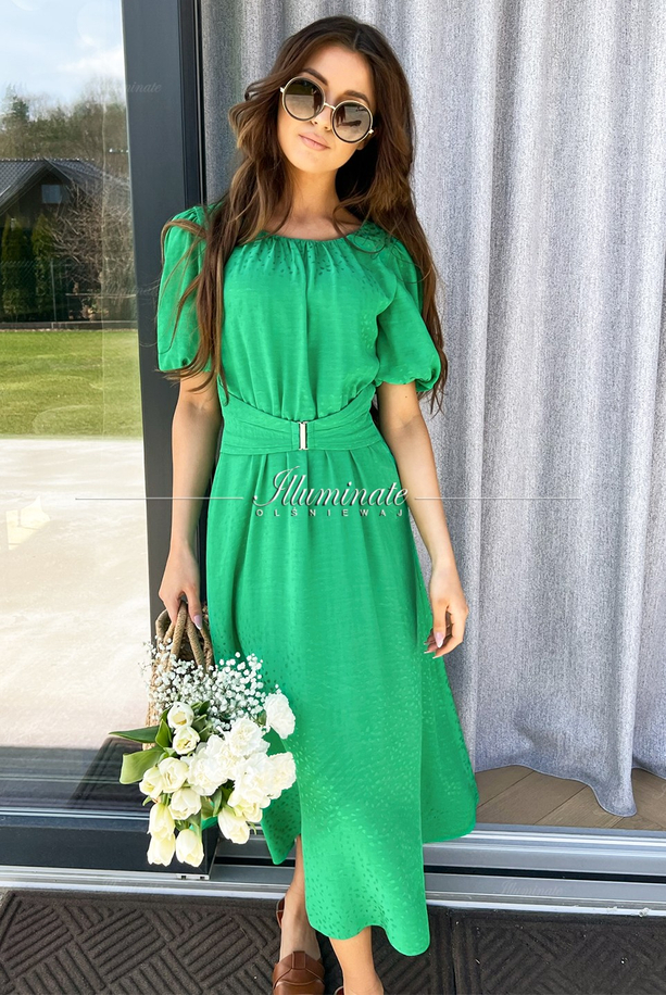 ELIA green viscose dress by Illuminate